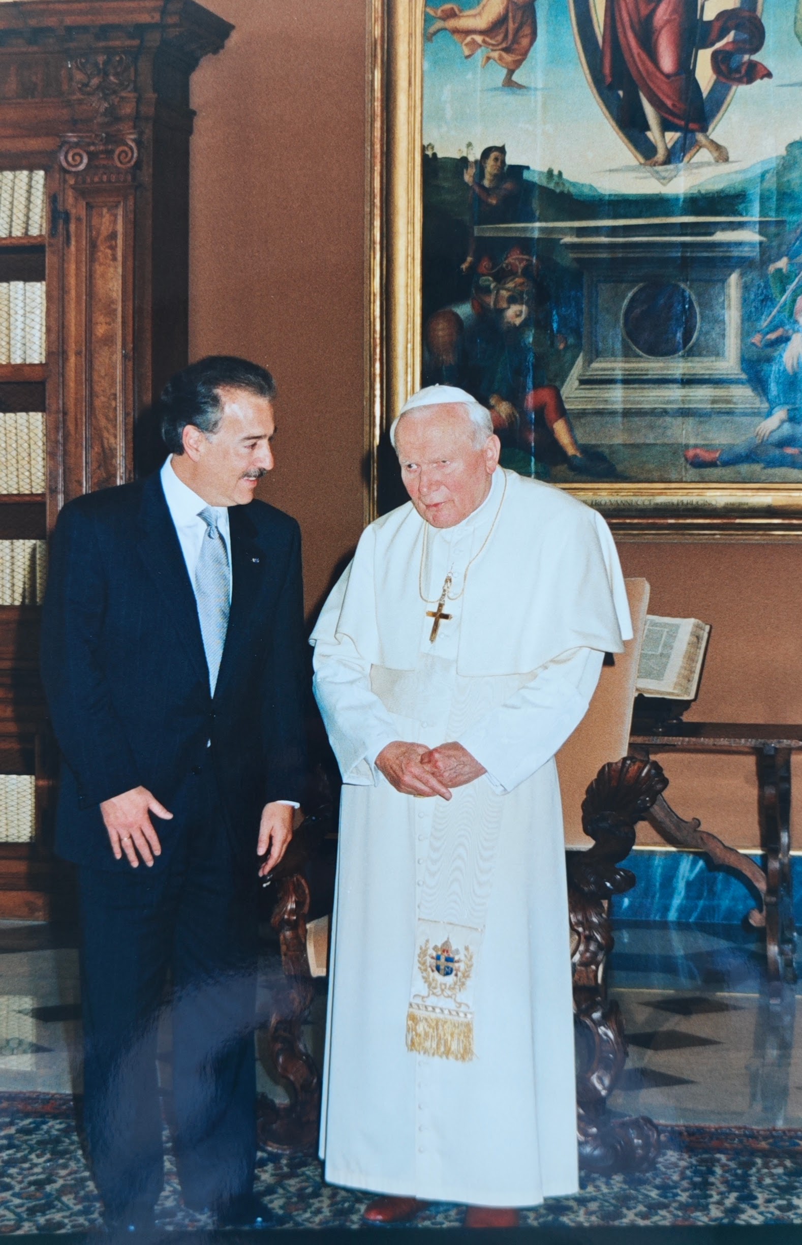 Audiencia Privada con su Santidad el Papa Juan Pablo Segundo en el Vaticano. Marzo 20, 1999.