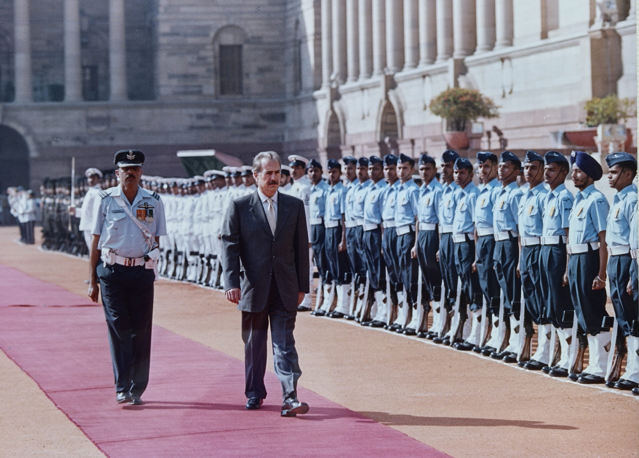 Visita a la India Honores Militares.